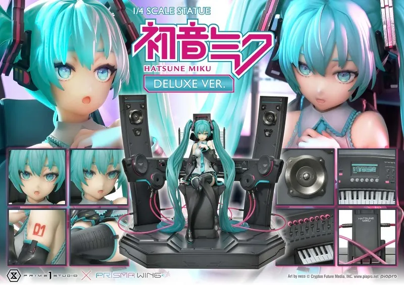 PRISMA WING 初音ミク “Art by neco” DX版 1/4スケール スタチュー[プライム1スタジオ]